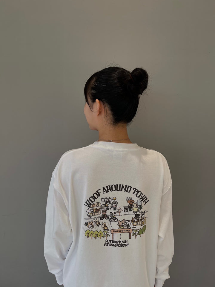 [HOT DOG TOWN Ariake 1周年記念] I'm Dogger LONG SLEEVE TEE